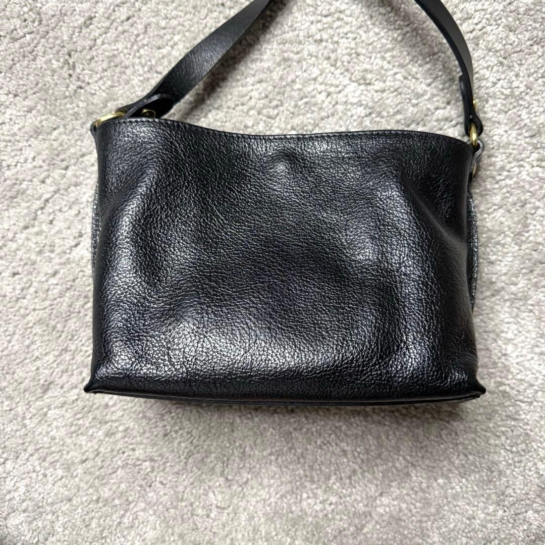 IL BISONTE イルビゾンテ ショルダーバッグ ブラック