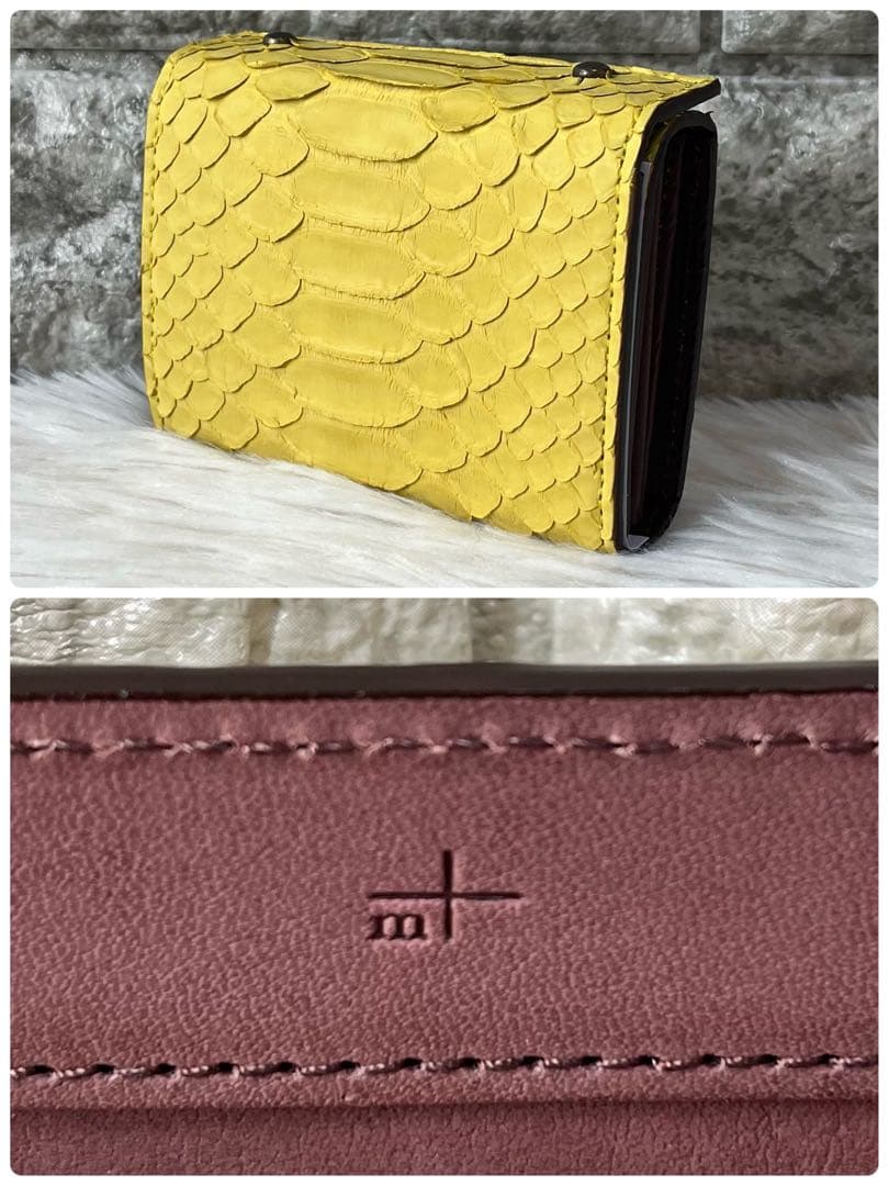 【新品未使用】エムピウ　ミッレフォッリエ P25 パイソン　折り財布
