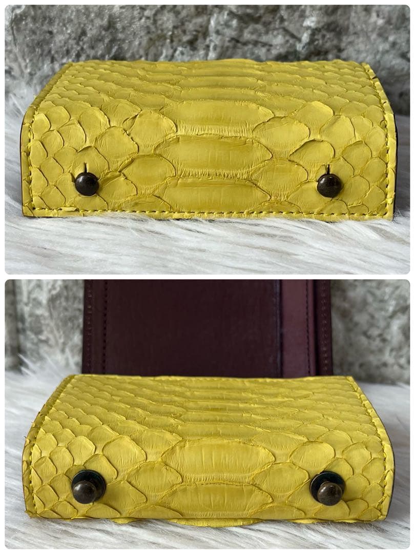 【新品未使用】エムピウ　ミッレフォッリエ P25 パイソン　折り財布