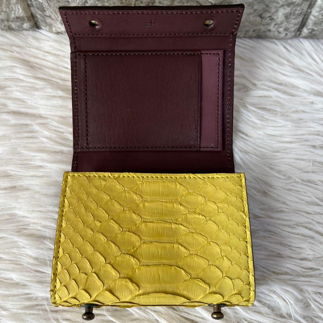 【新品未使用】エムピウ　ミッレフォッリエ P25 パイソン　折り財布