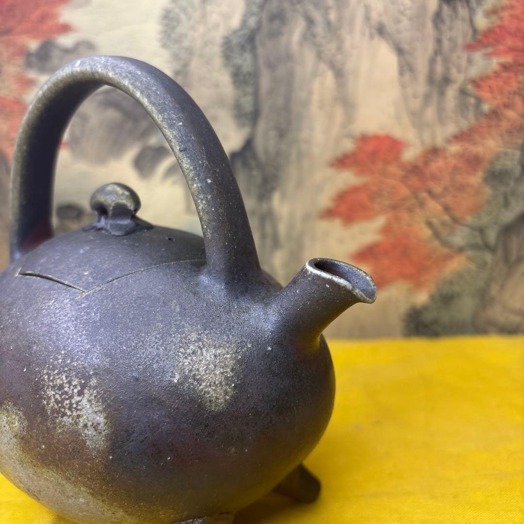 備前焼 人間国宝 金重陶陽 水次 　現存大珍品 茶道具 木箱 1064