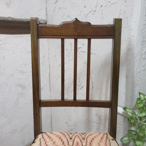 イギリス アンティークチェア 椅子 鋲打ち イス 店舗什器 英国 4105d