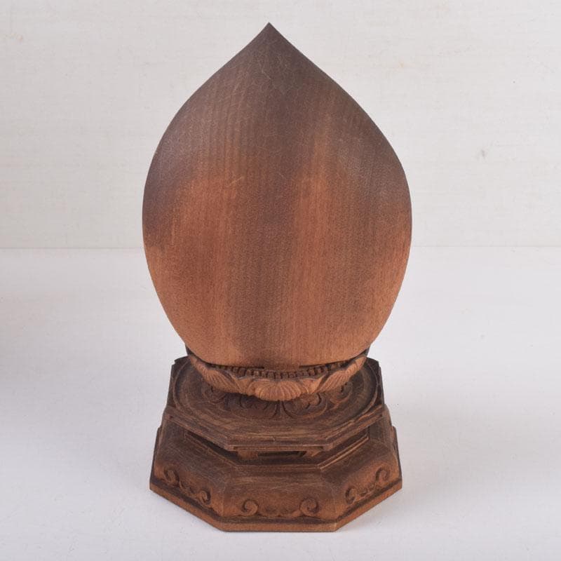 仏教美術　井波彫刻宗家　番匠屋刀　木彫　仏像　共箱　N　8371A