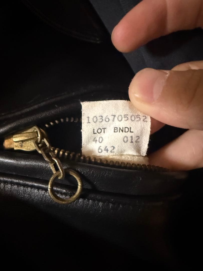 極美品　scott レザージャケット　642 ライナーなし