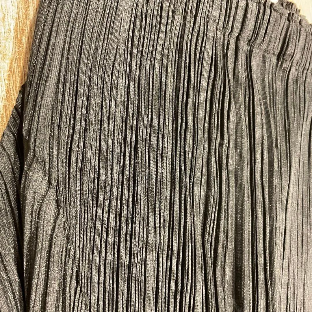 プリーツプリーズ　イッセイミヤケ　変形パンツ　バルーン　ブラック　日本製