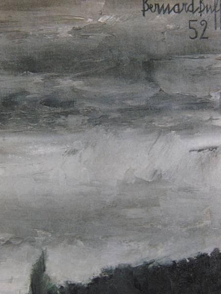 ベルナール・ビュッフェ、「La riviere」、希少画集の額装画、人気作品