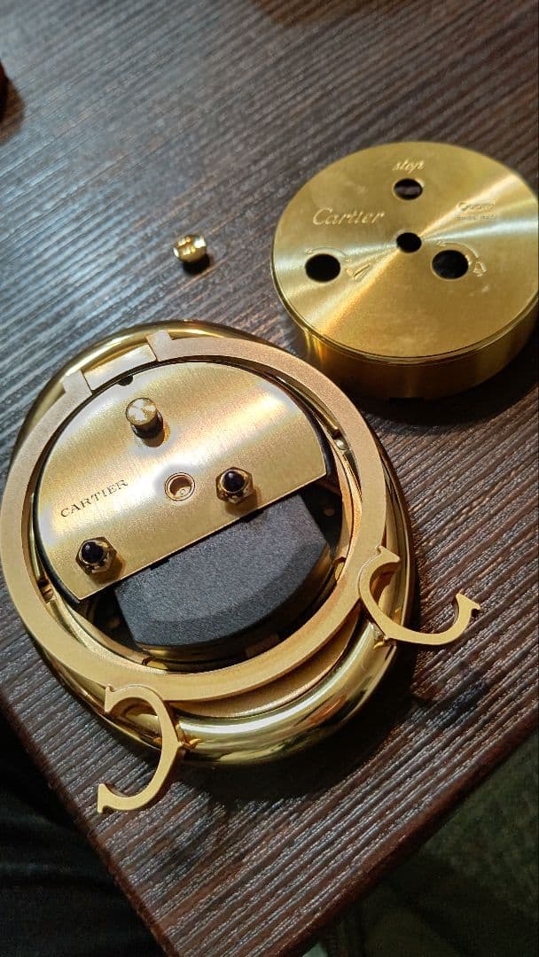 美品 Cartier カルティエ ベニュワール 置き時計　 稼働品