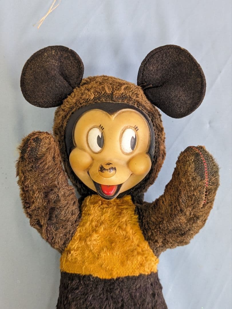 ミッキーマウス アンティーク ヴィンテージ　ぬいぐるみ イギリス 蚤の市