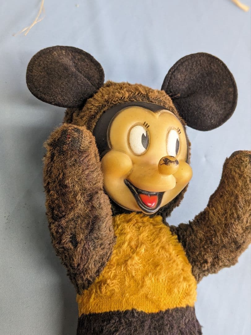 ミッキーマウス アンティーク ヴィンテージ　ぬいぐるみ イギリス 蚤の市