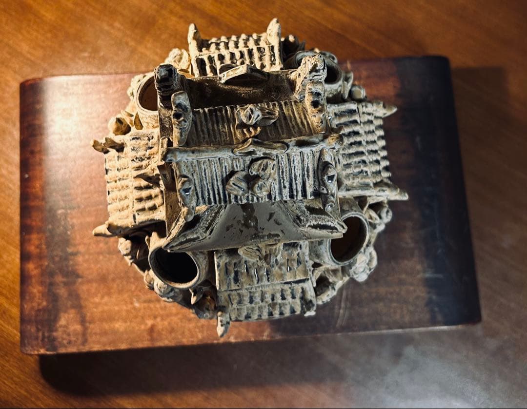 中国骨董　青磁神亭壺(せいじしんていこ) 漢緑釉　三国時代