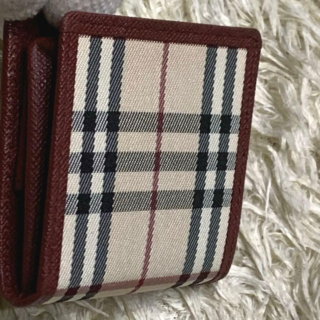 極美品✨バーバリー ノバチェック ケース サフィアーノ ボルドー