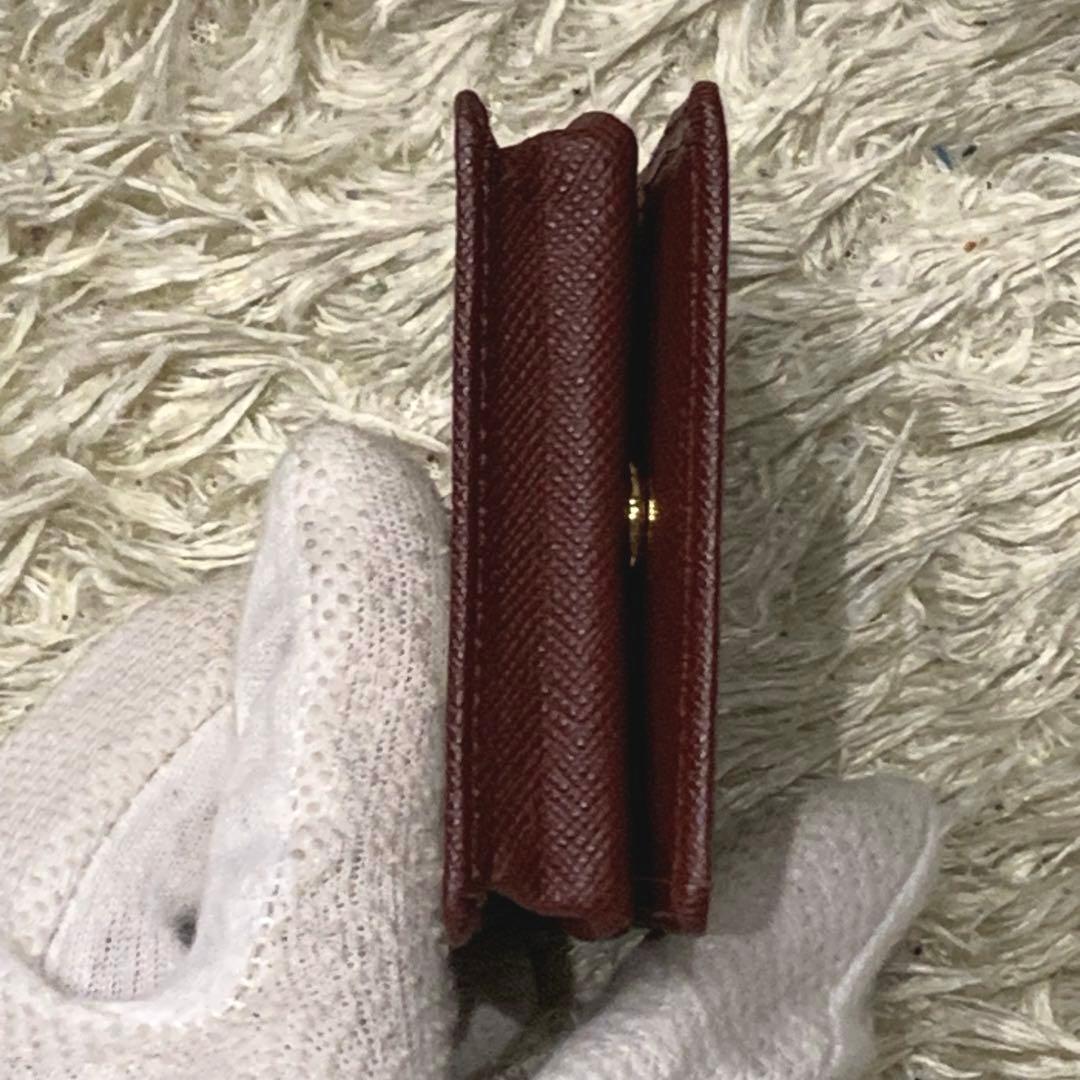 極美品✨バーバリー ノバチェック ケース サフィアーノ ボルドー