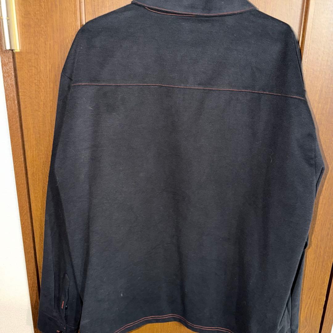 FR2ブラック ポケット付きシャツ