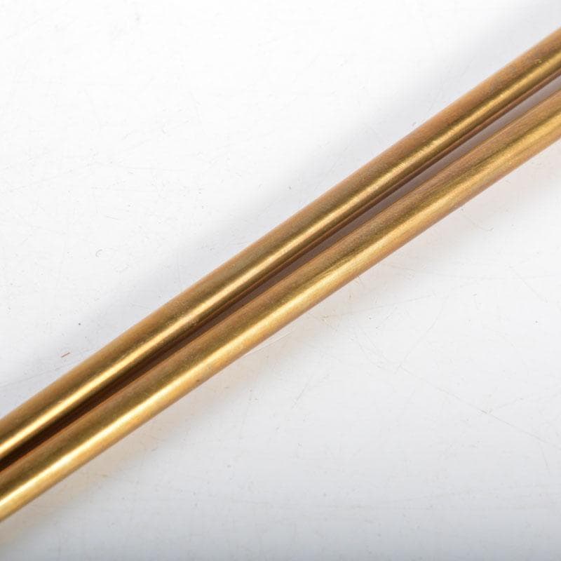 茶道具　釜師　根来茂昌作　宣徳院珠頭火箸　共箱　V　R4658