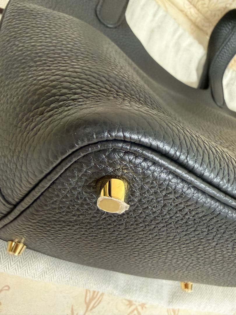 エルメス　ピコタンロックPM ノワール/Gold金具　B刻印