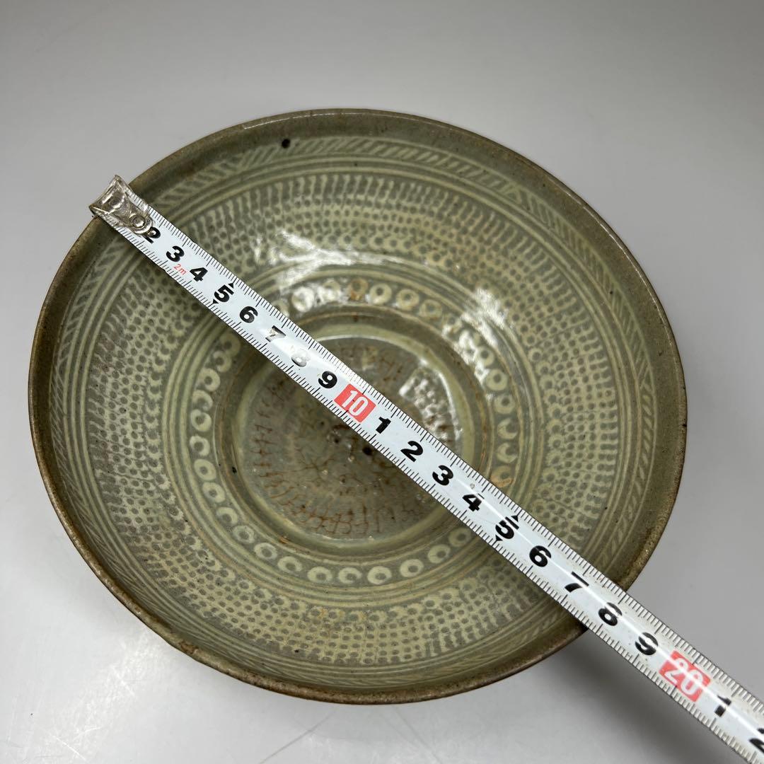 16世紀三島高麗白泥象嵌鉢　木箱付　幅約17.5㎝東Y7-0609⭐︎2Fトニサニ