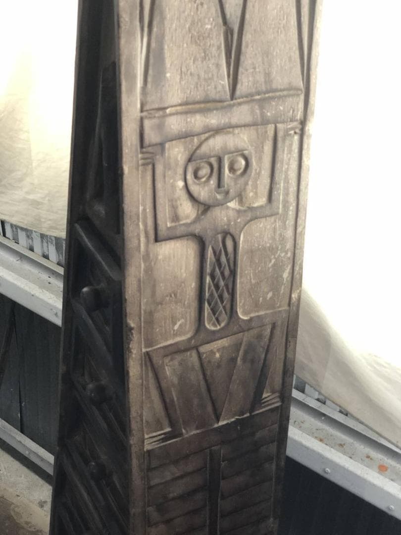 ★アジアンチェスト７段木彫りバリ アフリカ風 雑貨 手作り木製 木製引き出し