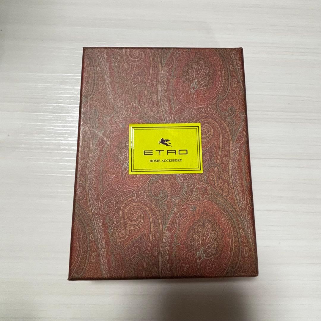 ETRO/エトロ　ペイズリー柄 写真額縁 専用ケース付き