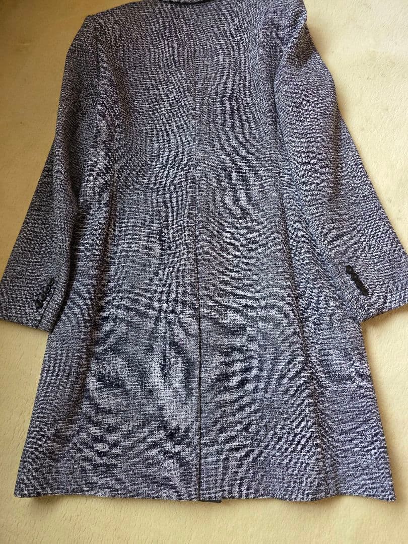 エポカ　グレー ブラック ツイード テーラードコート