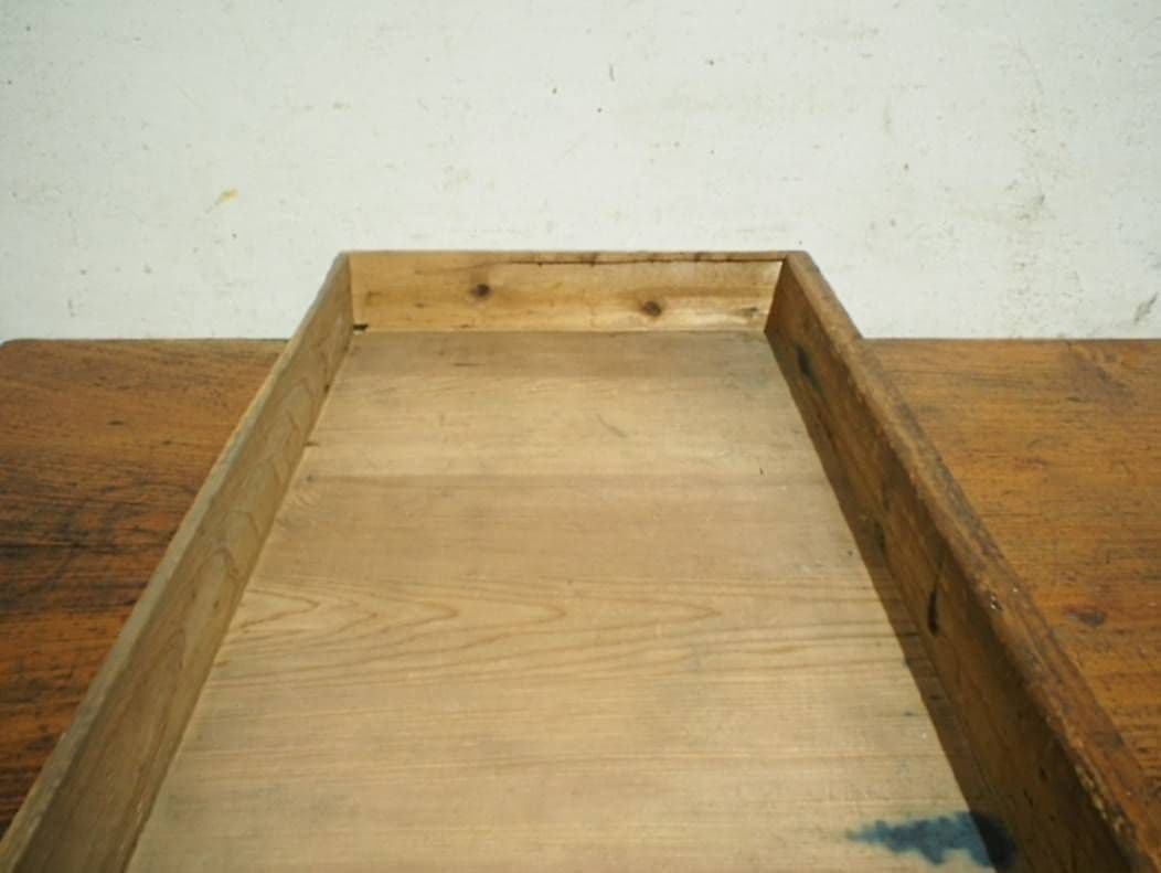 1084 ヴィンテージ　杉の文机　ローテーブル　座卓　引き出し　古家具　レトロ