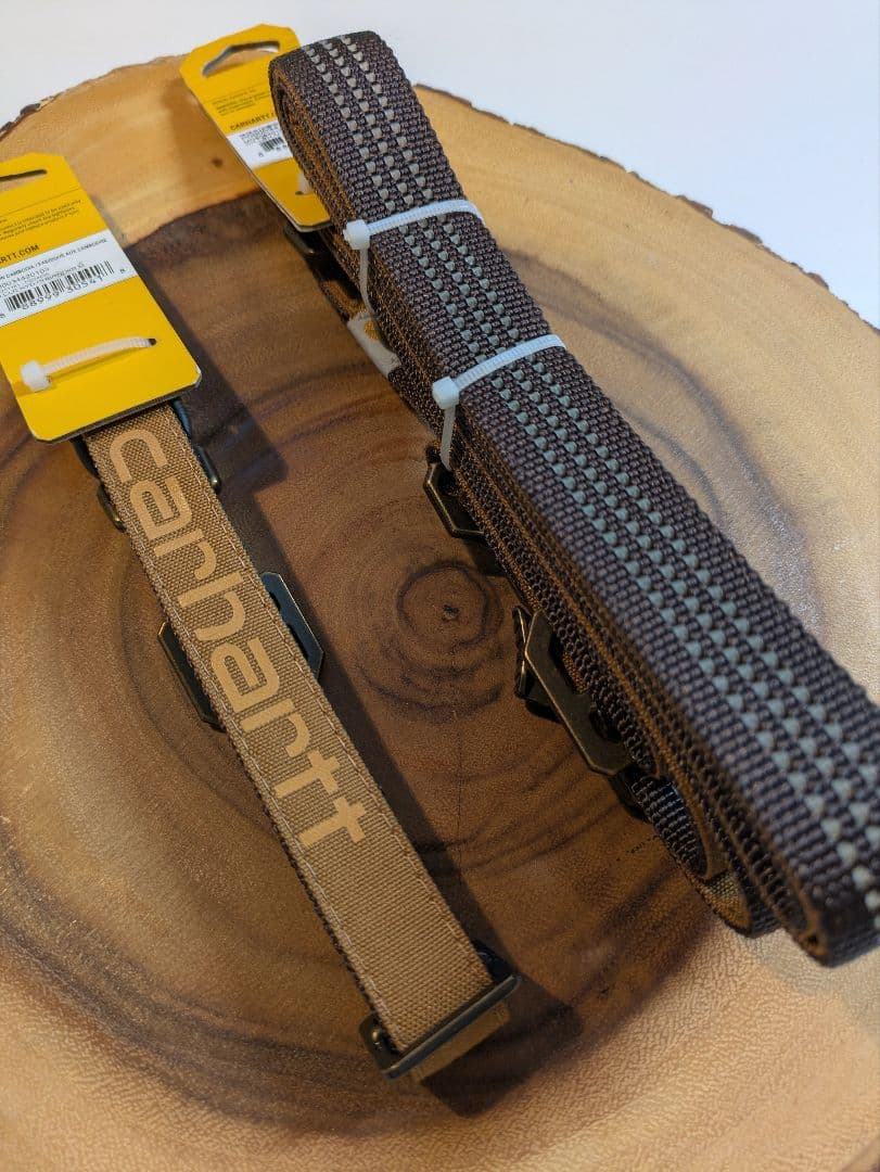 【NEW】Carhartt カーハート 犬用リーシュ(L)＆首輪(M)セット 茶