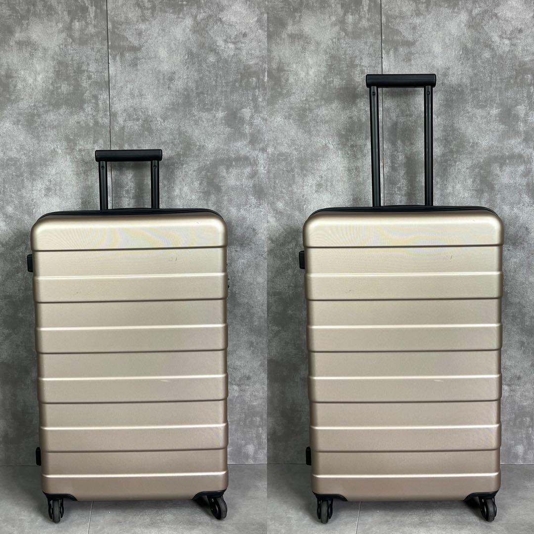 状態良好　無印良品　75L　バーを自由に調節できる　ハードキャリーケース