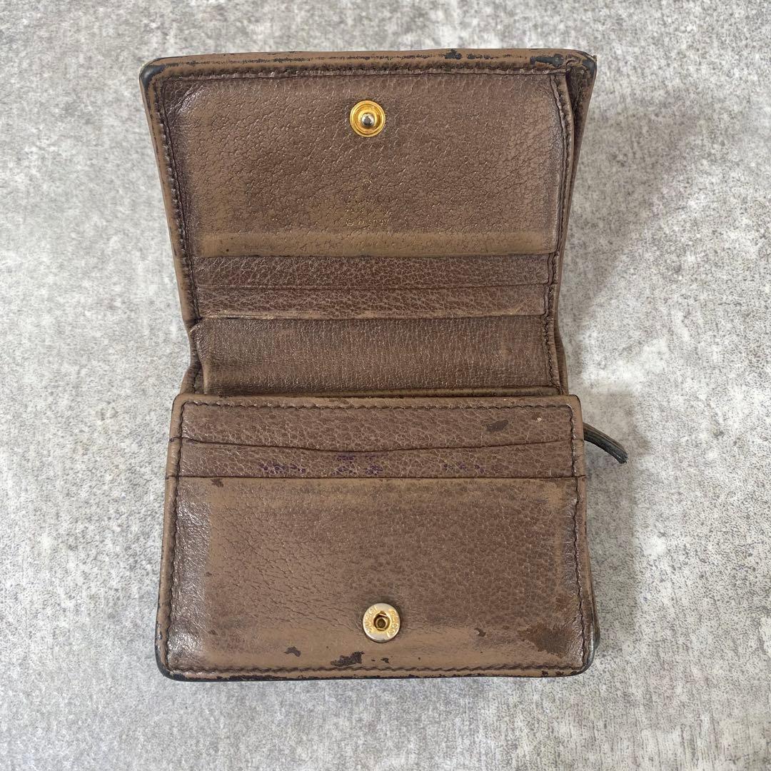 【希少】GUCCI ディズニー　二つ折り財布　3匹の子豚　シェリーライン　GG柄