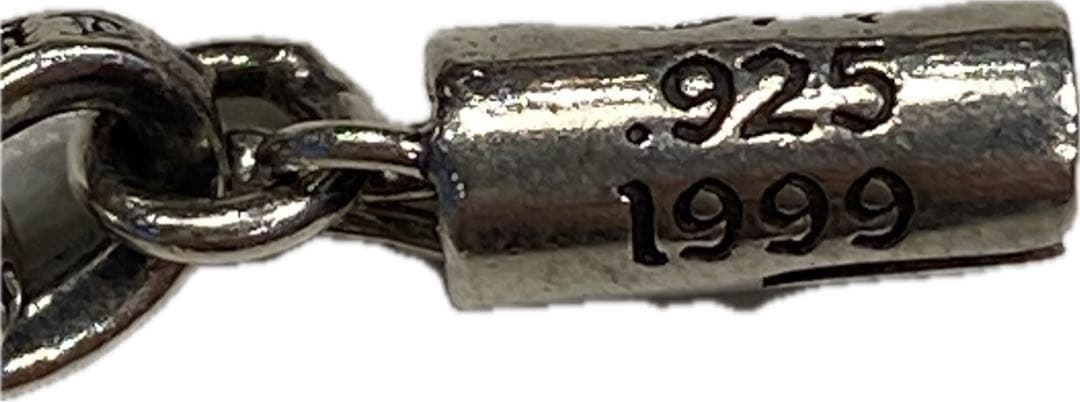 クロムハーツ　ペーパーチェーン シルバーブレスレット　メンズ7インチ