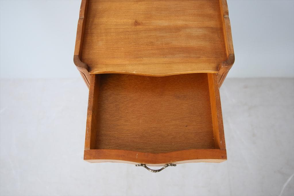 フランスアンティーク猫脚ベッドサイドキャビネット/ナイトテーブル机(86-5-2