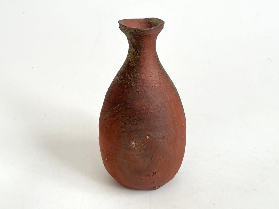 陶芸家　作家物　辻村塊　焼締徳利　酒器　共箱　辻村史朗