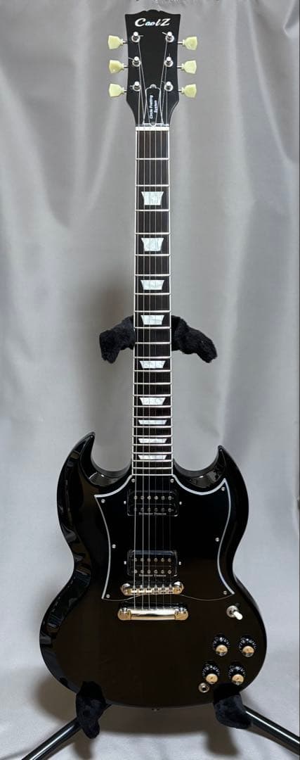 富士弦 Coolz SG エレキギター ブラック セイモアダンカン等搭載