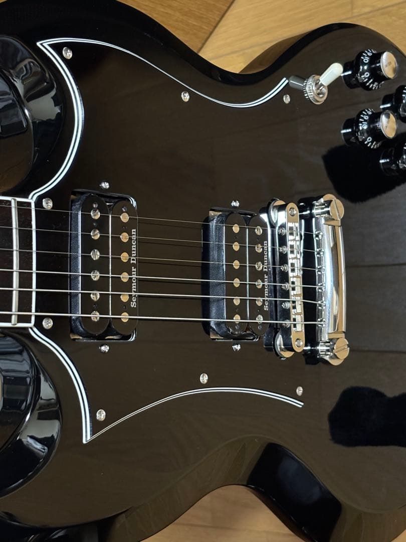 富士弦 Coolz SG エレキギター ブラック セイモアダンカン等搭載