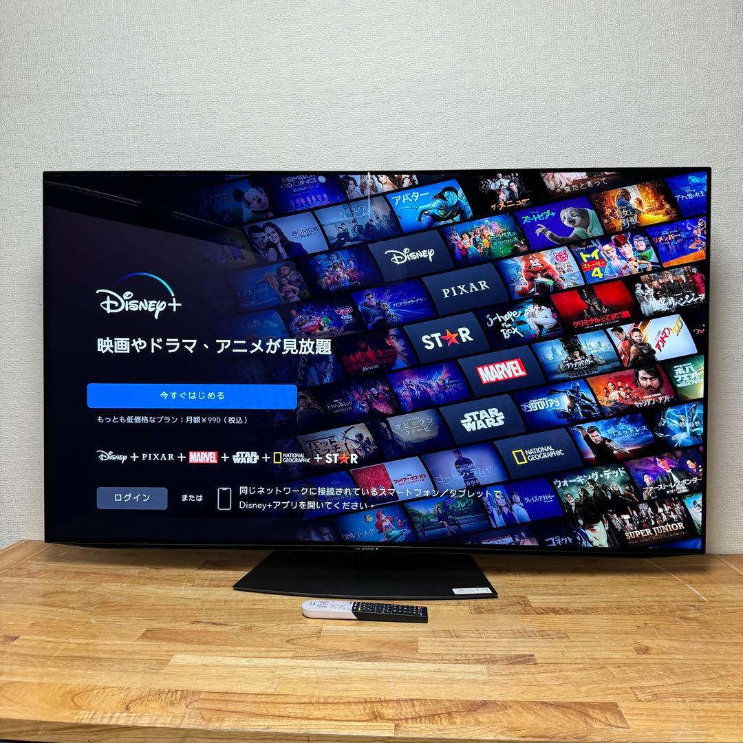シャープ 60V型 4K液晶テレビ AQUOS 4T-C60DL1 動画アプリ○