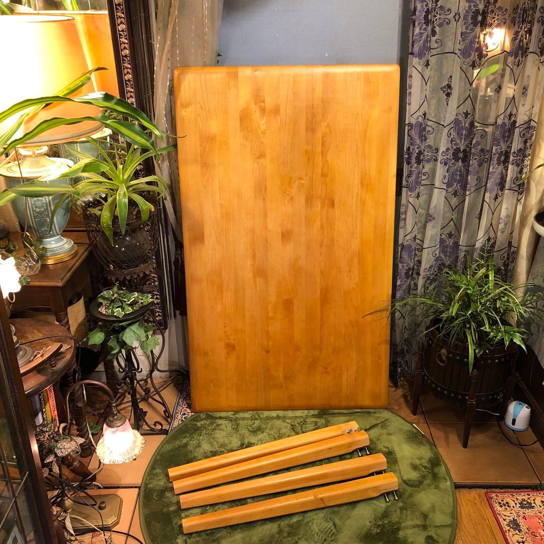 コオロギ　アルダー　ソリッド　オイルフィニッシュダイニングテーブル