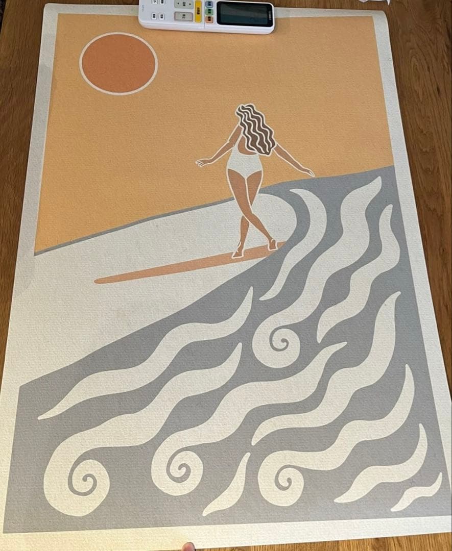 SURFER GIRL サーファー アート