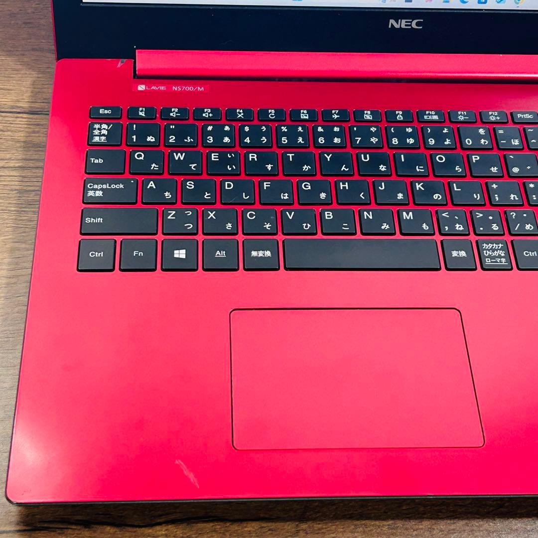 高性能i7 第8世代ノートPC SSD512/16GB オフィス付き NEC