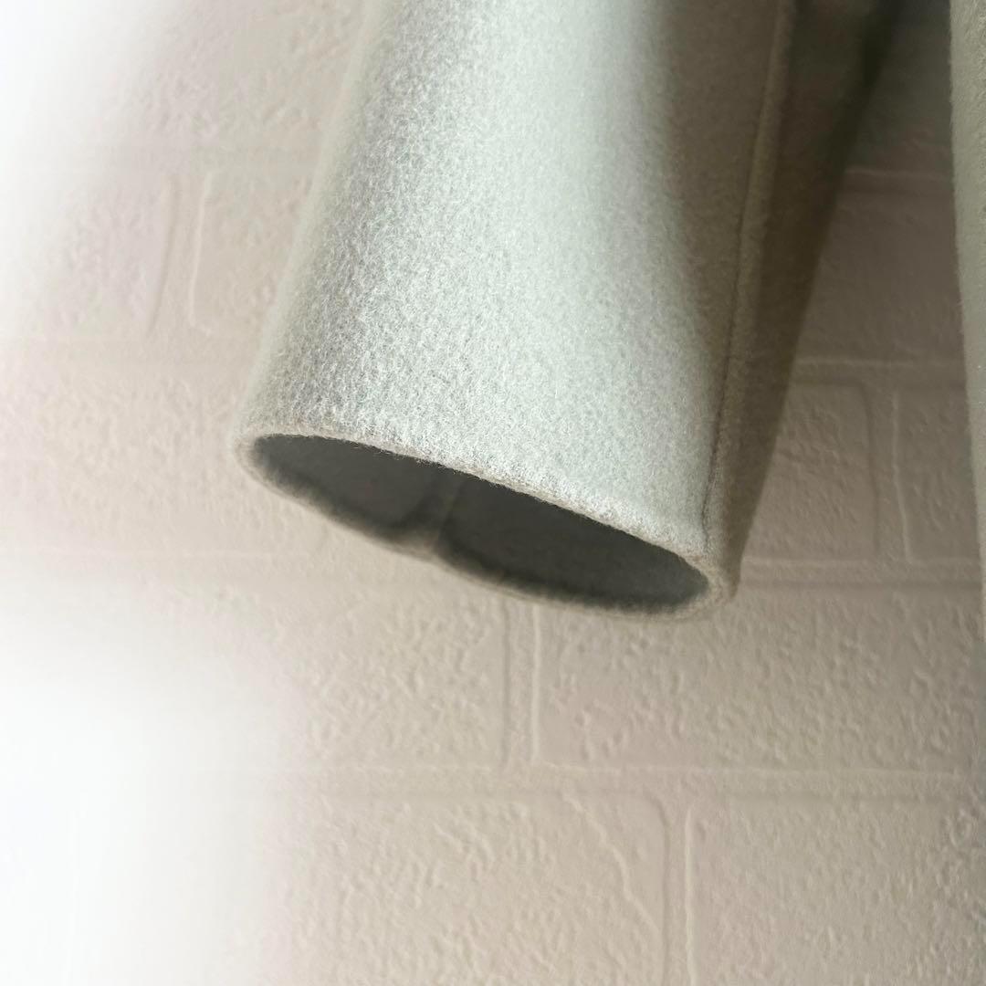 GALERIE VIE ライトメルトンチェスターコート　ライトグリーン