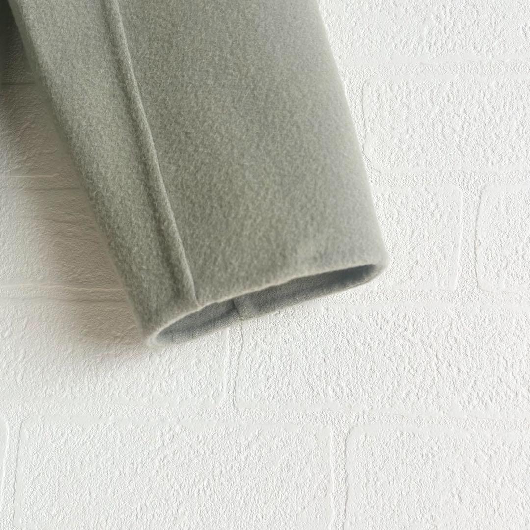 GALERIE VIE ライトメルトンチェスターコート　ライトグリーン