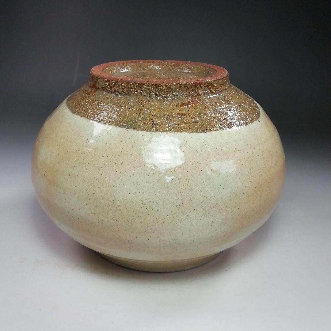 Ｓ８０５　水指　『粉引　水指』『奥村考山造』　共箱　茶道具