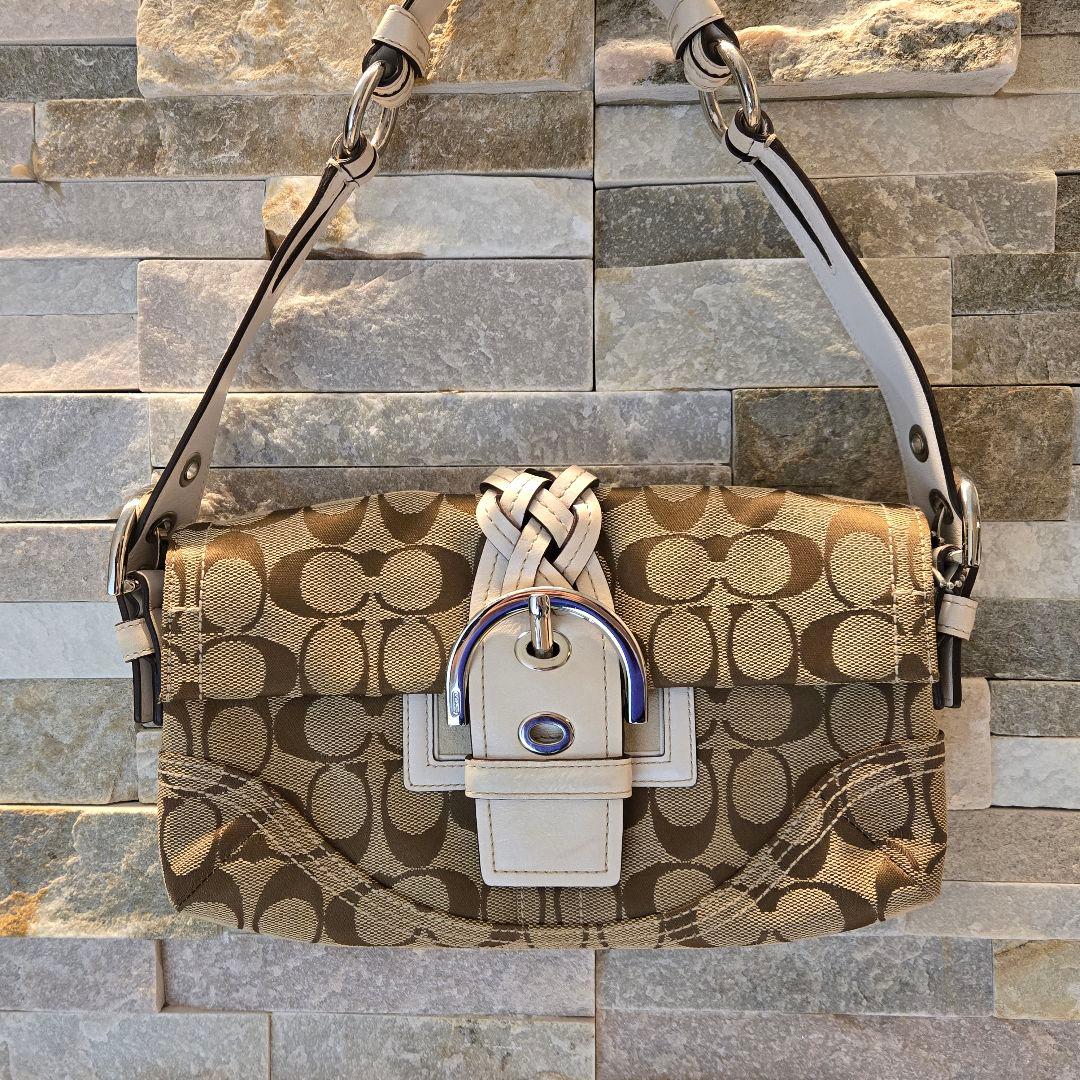 美品　COACH　コーチ　ワンショルダー ソーホー シグネチャー レザー