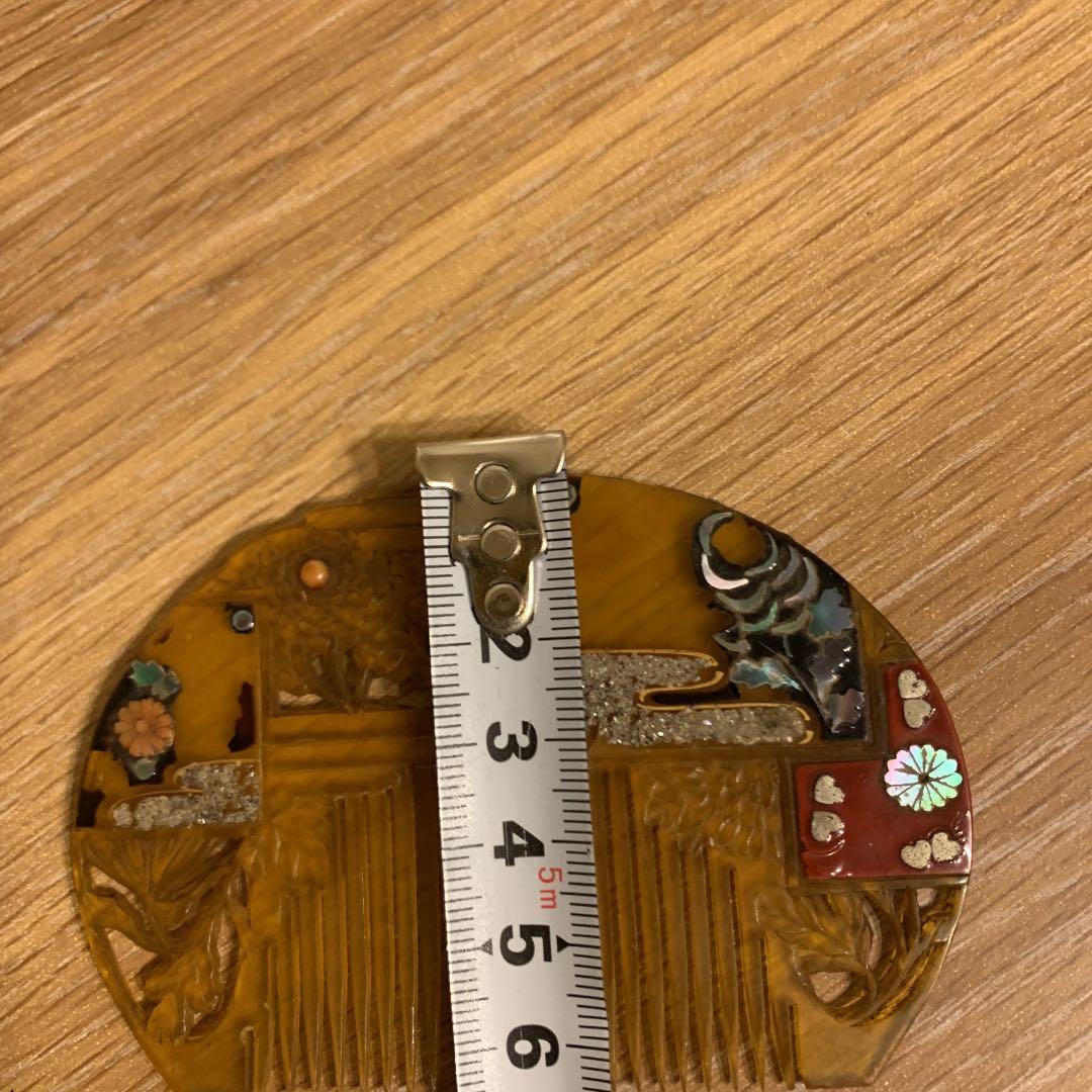 アンティーク 櫛 簪 豪華螺鈿