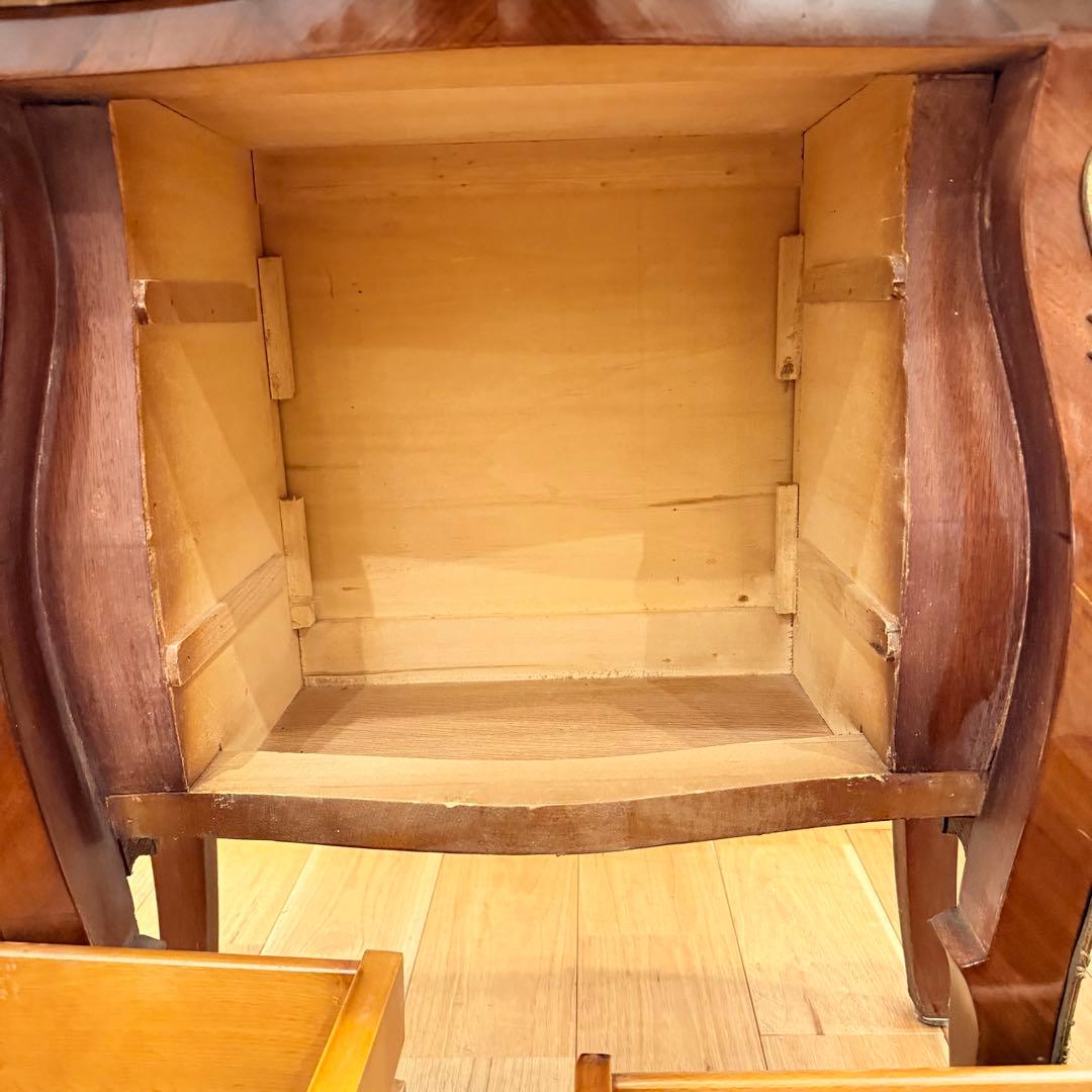 店舗 撮影用 空間が一気に映える 猫脚 アンティーク チェスト 大理石天板 象嵌