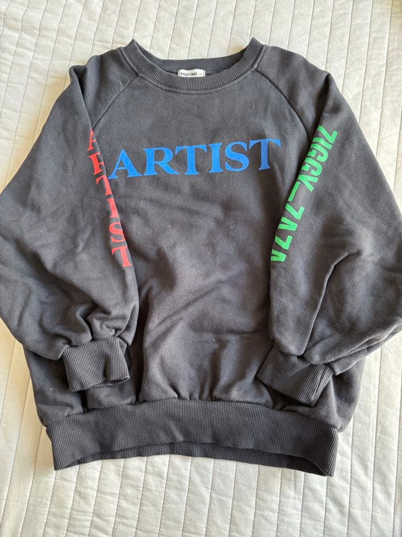 ZIGGY-ZAZA ARTIST スウェットトレーナー 3-5Y