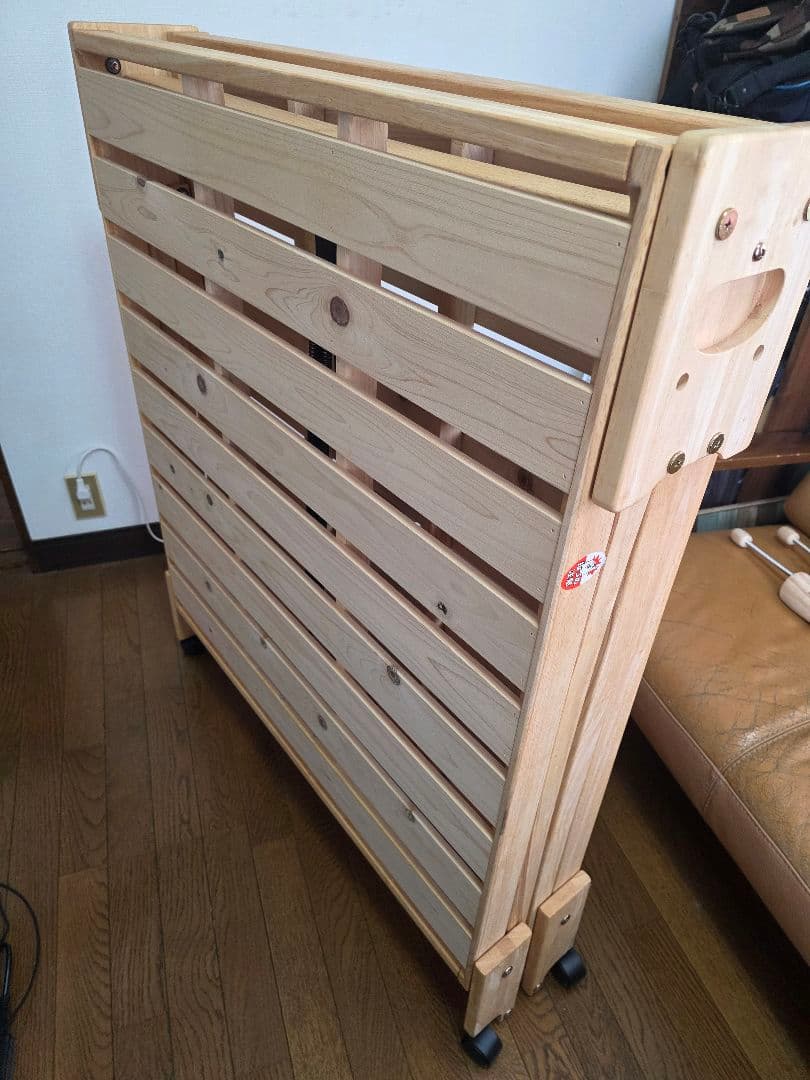 中居木工 折りたたみスノコベッド シングルサイズ