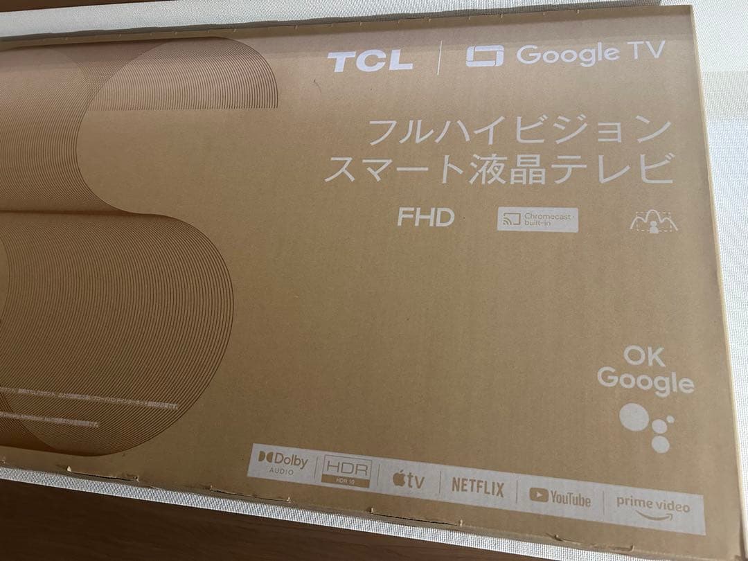 新品未開封未使用品TCLGoogleスマートTV フルハイビジ