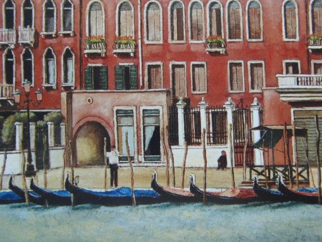 荒木淳一、【ベネチアのサラ】、大判・希少な画集画、新品高級額