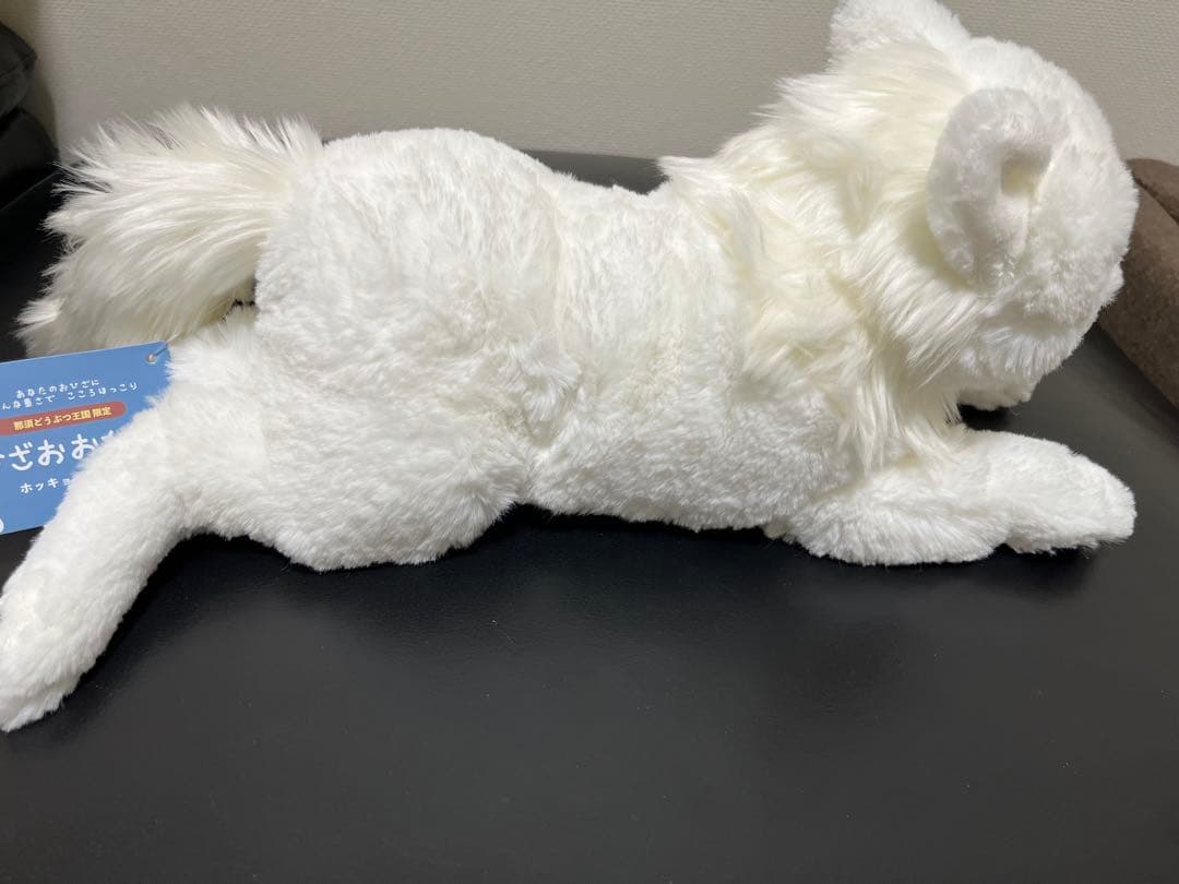 那須どうぶつ王国　ホッキョクオオカミ ぬいぐるみ ヒザオオカミ　Sサイズ