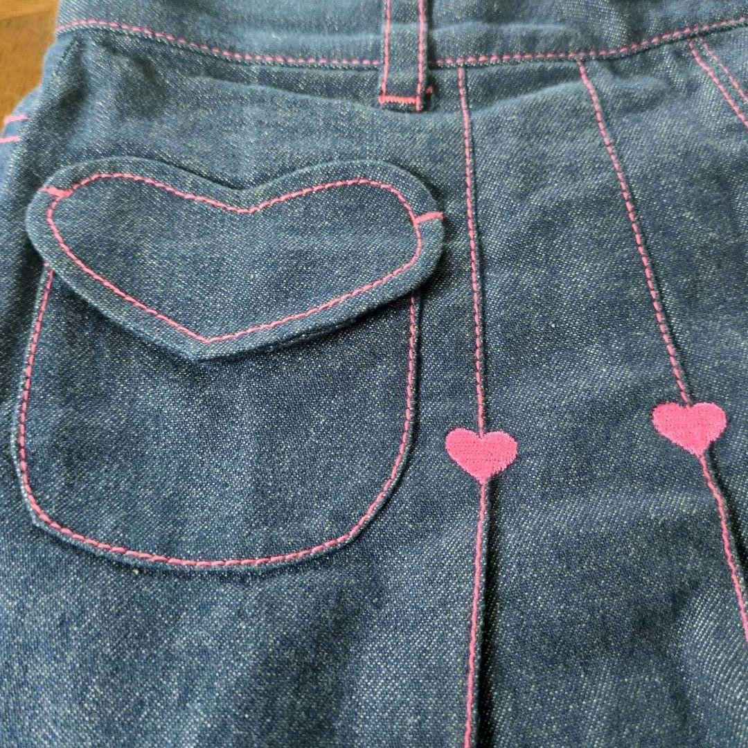 平成レトロ　mezzo piano デニムスカート L (160)