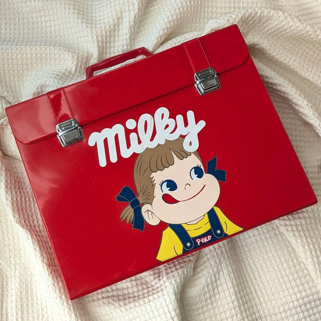 ペコちゃん ステーショナリーケース トランク 不二家 公式 昭和レトロ 中古