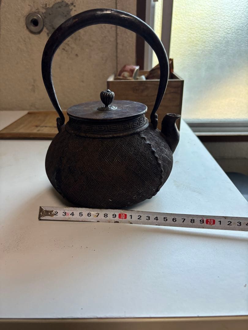 光玉堂 銀摘 鉄瓶　稀有 水漏れ無し / 龍文堂 亀文堂 光玉堂 安之介 秦蔵六